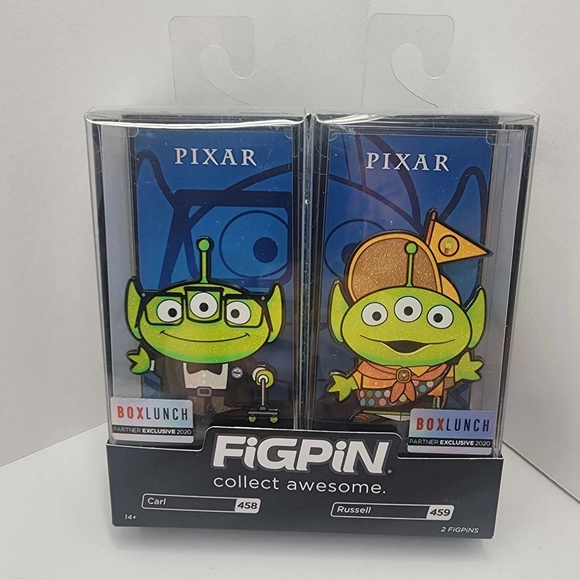 Figpin Accessories - Figpin Toy Story Alien Carl 458 & Russell 459 Boxlunch Exclusive UP